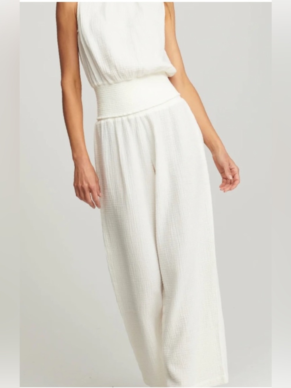 Sundays 100% Cotton Beachwear Pants High Rise Size Small